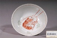 藏品(白瓷紅蝦大碗)的圖片