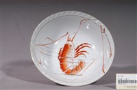 藏品(白瓷紅蝦大碗)的圖片