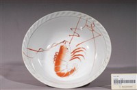 藏品(白瓷紅蝦大碗)的圖片