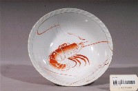 藏品(白瓷紅蝦大碗)的圖片
