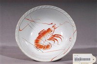 藏品(白瓷紅蝦大碗)的圖片
