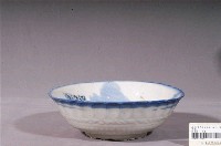 藏品(手繪白瓷山水景緻花口碗)的圖片