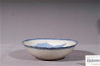 藏品(手繪白瓷山水景緻花口碗)的圖片