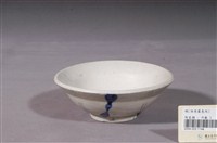 藏品(白釉藍幾何彩繪紋瓷碗)的圖片