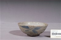 藏品(白釉藍葉陶碗)的圖片