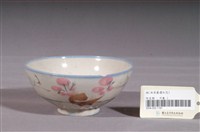 藏品(白釉藍邊紅花綠葉彩繪紋瓷碗)的圖片