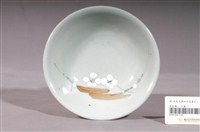 藏品(青釉白花咖啡葉彩繪紋瓷碗)的圖片