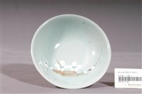 藏品(青釉白花咖啡葉彩繪紋瓷碗)的圖片