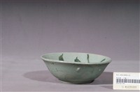 藏品(青釉紅花綠葉彩繪紋瓷碗)的圖片