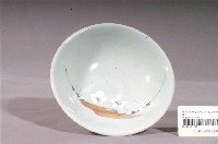 藏品(青釉白花咖啡葉彩繪紋瓷碗)的圖片