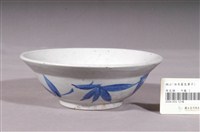 藏品(白釉藍葉彩繪紋瓷碗)的圖片