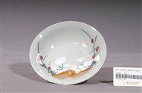 藏品(青釉白花綠葉紅果彩繪紋瓷碗)的圖片