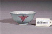 藏品(淺藍釉紅點紅綠葉彩繪紋瓷碗)的圖片