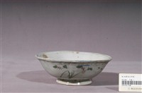 藏品(青花綠彩花卉紋碗花口碗)的圖片
