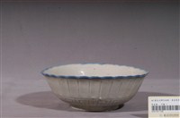 藏品(青花紅釉彩風景花口碗)的圖片