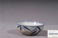 藏品(青花黑彩竹葉紋碗公)的圖片