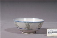 藏品(青花綠彩福字線紋碗)的圖片
