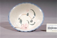 藏品(青花釉彩花卉紋花口碗)的圖片