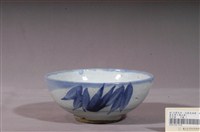 藏品(淡藍釉青花竹葉紋碗公)的圖片