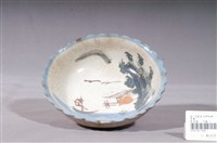 藏品(彩繪海景圖花口碗)的圖片