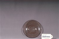 藏品(淡茶色透明玻璃小碟)的圖片