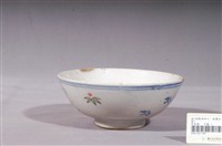 藏品(青花綠粉彩印花飛鳥竹紋碗公)的圖片