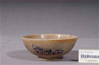 藏品(金黃閃光釉花鳥富貴字紋碗公)的圖片