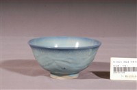 藏品(淺藍釉樹葉壓紋碗)的圖片