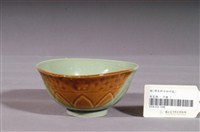 藏品(花卉菱格紋丹青陰陽碗)的圖片