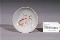 藏品(印繪紅蝦圓碟)的圖片