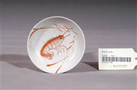 藏品(印繪紅蝦圓碟)的圖片