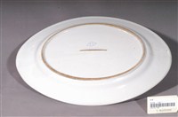 藏品(印繪紅蝦折沿淺橢圓盤)的圖片