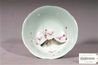 藏品(青瓷彩繪花卉紋花口碗)的圖片