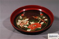 藏品(牡丹花鳥紋茶盤)的圖片