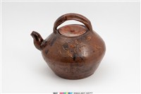 藏品(醬釉花紋提粱壺)的圖片