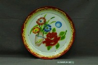 藏品(花卉紋搪瓷大圓盤)的圖片