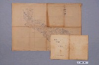 藏品(地籍圖謄本〈六千分一竹圍子圖〉與日本勸業銀行貸款證書)的圖片