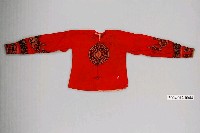 藏品(紅色棉質圓領對襟衫)的圖片