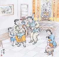 藏品(黃金田繪《收驚》)的圖片