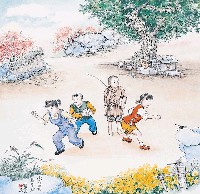 藏品(黃金田繪《捻田嬰草蜢》)的圖片