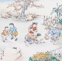 藏品(黃金田繪《灌肚猴》)的圖片