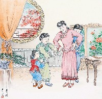 藏品(黃金田繪《穿裙》)的圖片