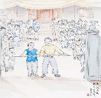 藏品(黃金田繪《要過大埕》)的圖片