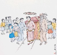 藏品(黃金田繪《請出轎》)的圖片