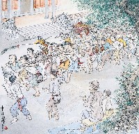 藏品(黃金田繪《陣頭迎神》)的圖片
