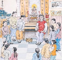 藏品(黃金田繪《牽紅姨》)的圖片