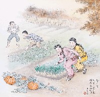 藏品(黃金田繪《元宵暝》)的圖片