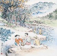 藏品(黃金田繪《釣魚樂》)的圖片