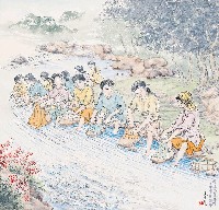 藏品(黃金田繪《查某人的集會所》)的圖片