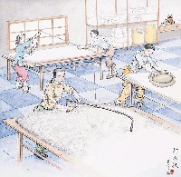 藏品(黃金田繪《打棉被》)的圖片